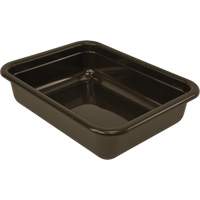 Bac d'entreposage tout usage &agrave; fond plat, 5" ha x 17" p x 22" lo, Plastique, Gris Mukwa Safety Services