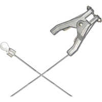Heavy-Duty Bonding & Grounding Wire Assemblies - Hand Clamp & 1/4" Terminal Connectors Mukwa Safety Services
