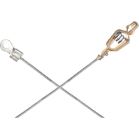 Assemblages l&eacute;gers de c&acirc;bles de masse et de mise &agrave; la terre - Pinces crocodile & raccordements a/borne d'extr&eacute;mit&eacute; de 1/4" Mukwa Safety Services