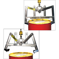 Leveurs de baril verticaux automatiques, 55 gal. US (45 gal. imp.), Cap. 1000 lb/454 kg Mukwa Safety Services