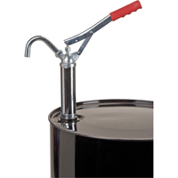 Pompe &agrave; baril de type levier, Acier, 11 oz/course, Pour barils de 30-55 gal. Mukwa Safety Services