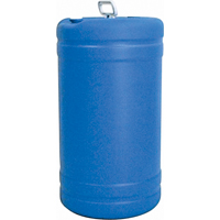 Barils en poly&eacute;thyl&egrave;ne &agrave; ouverture &eacute;troite, 15 gal. US (12,49 gal. imp.), Dessus ferm&eacute;, Bleu Mukwa Safety Services