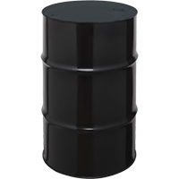 Barils en acier, 55 gal. US (45 gal. imp.), Non doubl&eacute;, Noir, Dessus ferm&eacute;, 1A1/X1.8/300, Calibre 20 Mukwa Safety Services