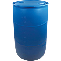 Polyethylene Drums, 55 US gal (45 imp. gal.), Closed Top, Blue Mukwa Safety Services