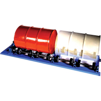 Double Stationary Drum Roller, 55 US gal. (45 Imperial Gal.) Capacity, Fixed Speed, 1 HP Mukwa Safety Services