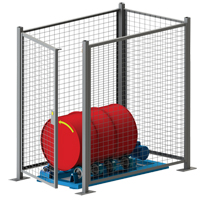 Stationary Drum Roller - Guard Enclosure Mukwa Safety Services