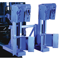 Manipulateur de barils MORSPEED 1500 pour chariot &eacute;l&eacute;vateur, Pour 30 - 85 gal. US (25 - 70 gal. imp.) Mukwa Safety Services