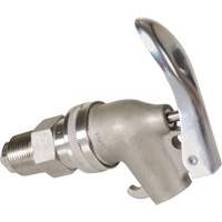 Manual Drum Faucet, Stainless Steel, 3/4" NPT Mukwa Safety Services