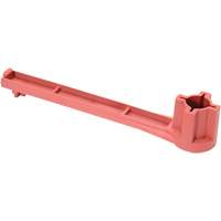 Single Ended Specialty Bung Nut Wrench, 1-1/4" Opening, 8" Handle, Non-Sparking Nylon Mukwa Safety Services