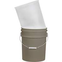 Plastic Pail Liner, 11-1/4" Dia. x 14" H, 5 US gal (4.16 imp. Gal.) Capacity Mukwa Safety Services