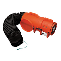 8" Plastic COM-PAX-IAL Blowers, 1/3 HP, 900 CFM, Explosion Proof Mukwa Safety Services