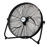 High Velocity Floor Fan, Commercial, 3 Speed, 20" Diameter Mukwa Safety Services