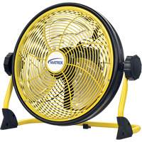 Rechargeable Indoor/Outdoor Fan with USB port, Commercial, Variable Speed, 12" Diameter Mukwa Safety Services
