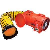 Blower with Canister & Ducting, 1 HP, 1842 CFM Mukwa Safety Services