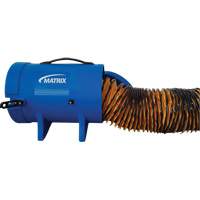 8" Air Blower with 15' Ducting & Canister, 1/4 HP, 816 CFM Mukwa Safety Services