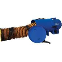 8" Air Blower with 15' Ducting & Canister, 1/4 HP, 816 CFM Mukwa Safety Services