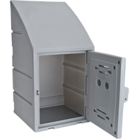 Locker, 15" x 15" x 31", Grey, Assembled Mukwa Safety Services