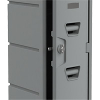 Locker, 12" x 15" x 36", Grey, Assembled Mukwa Safety Services