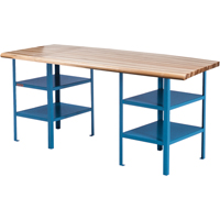 &eacute;tabli sur pi&eacute;destal extra robuste, Cap 2500 lb, 120" la x 30" p, 34" h Mukwa Safety Services