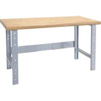 Pre-Designed Workbench, Top & Legs Only, 2500 lbs. Cap., 60" W x 36" D, 34" H Mukwa Safety Services