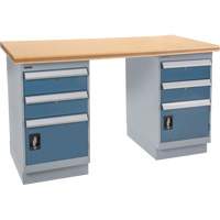 Pre-Designed Workbench, 72" W x 36" D x 34" H, 2500 lbs. Capacity Mukwa Safety Services