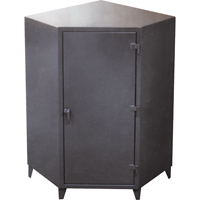 Corner Cabinets, Steel, 4 Shelves, 72" H x 48" W x 24" D, Grey Mukwa Safety Services