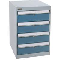 Four-Drawer Pedestal Workbench, 18" W x 21" D x 28" H Mukwa Safety Services
