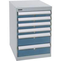 Six-Drawer Pedestal Workbench, 18" W x 21" D x 28" H Mukwa Safety Services