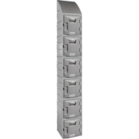 Locker, 12" x 15" x 12", Grey, Assembled Mukwa Safety Services