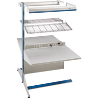 Postes de travail modulaires ergonomiques - Exemples de configurations - A-DA Ajouts &agrave; deux c&ocirc;t&eacute;s, 36" la x 56" p x 84" h, Ajout &agrave; deux c&ocirc;t&eacute;s Mukwa Safety Services