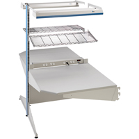 Postes de travail modulaires ergonomiques - Exemples de configurations - A-DC Ajouts de coin &agrave; deux c&ocirc;t&eacute;s, 36" la x 56" p x 84" h, Ajout de coin &agrave; deux c&ocirc;t&eacute;s Mukwa Safety Services
