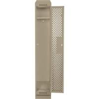 Casiers Clean Line, 12" x 15" x 82", Acier, Beige, Rivet (assembl&eacute;), Perfor&eacute; Mukwa Safety Services