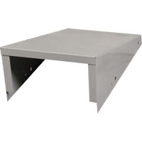 Clean Line Economy Lockers Slope Top, 3 Bank, 18" D x 36" W x 6" H, Grey, Steel Mukwa Safety Services