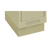 Clean Line Economy Lockers Recessed Base, 1 Banks, 4" H x 12" W x 18" D, Beige, Steel Mukwa Safety Services