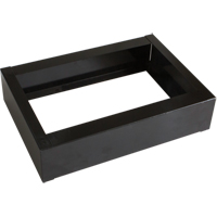 Base encastr&eacute;e pour casiers robustes enti&egrave;rement soud&eacute;e Concorde, 1 Blocs, 4" lo x 12" la x 17" p, Noir, Acier Mukwa Safety Services