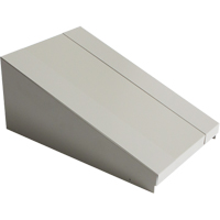 Dessus inclin&eacute; pour casiers robustes enti&egrave;rement soud&eacute; Concorde, Bloc de 1, 18" p x 12" la x 6" ha, Gris, Acier Mukwa Safety Services