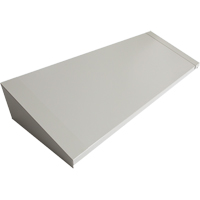 Dessus inclin&eacute; pour casiers robustes enti&egrave;rement soud&eacute; Concorde, Bloc de 4, 18" p x 48" la x 6" ha, Gris, Acier Mukwa Safety Services