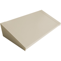 Dessus inclin&eacute; pour casiers robustes enti&egrave;rement soud&eacute; Concorde, Bloc de 3, 18" p x 36" la x 6" ha, Beige, Acier Mukwa Safety Services
