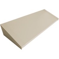 Dessus inclin&eacute; pour casiers robustes enti&egrave;rement soud&eacute; Concorde, Bloc de 4, 18" p x 48" la x 6" ha, Beige, Acier Mukwa Safety Services