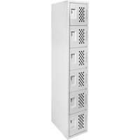 Clean Line Lockerettes, 6 -tier, 18" x 72" x 12", Steel Mukwa Safety Services