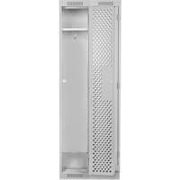 Casiers Clean Line, Bloc de 2, 24" x 15" x 76", Acier, Gris, Rivet (assembl&eacute;), Perfor&eacute; Mukwa Safety Services