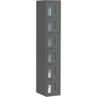 Casiers robustes Concorde, 6 niveaux, 12" x 18" x 72", Acier, Charbon, Soud&eacute; (assembl&eacute;) Mukwa Safety Services
