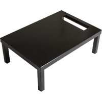 Base autoportante pour casiers robustes enti&egrave;rement soud&eacute;e Concorde, 1 Blocs, 6" lo x 12" la x 18" p, Noir, Acier Mukwa Safety Services