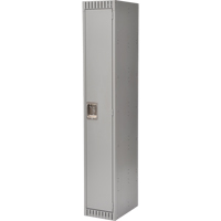 Lockers, 12" x 18" x 72", Steel, Grey, Knocked Down Mukwa Safety Services