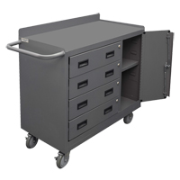 Armoire d'&eacute;tabli mobile, Acier Surface Mukwa Safety Services