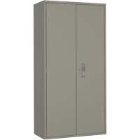 Armoire de rangement Hi-Boy, Acier, 4 Tablettes, 72" h x 36" la x 18" P, Gris Mukwa Safety Services