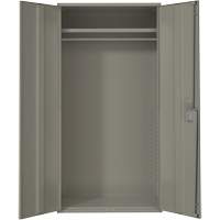 Armoire garde-robe, Acier, 36" la x 18" p x 72" h, Gris Mukwa Safety Services