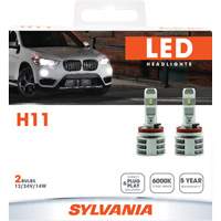 Ampoule pour feu avant H11, DEL, 13,2 W/17 W, Blanc Mukwa Safety Services