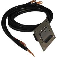 Panneau de douille polaris&eacute;e en acier inoxydable &agrave; brancher, 4 AWG, C&acirc;ble 5' Mukwa Safety Services