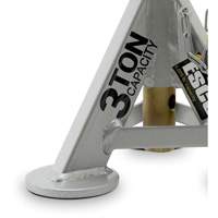 Performance Shorty Low Profile Jack Stands, 3 tons Capacity, 11" - 17" H Mukwa Safety Services